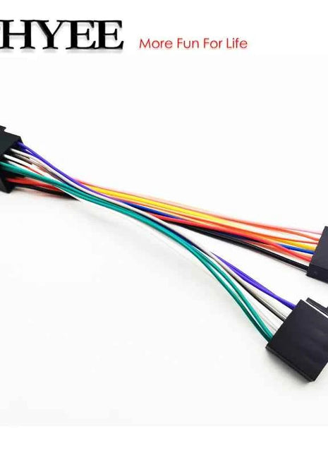 Adattatore per cablaggio connettore ISO a 16 pin Cavo di cablaggio prolunga Plug Play per unità principale radio audio per auto aftermarket