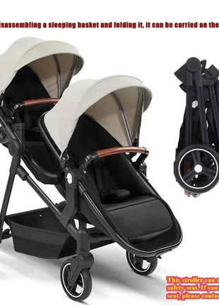 2025 New Foldable, Multifunctional Twin Stroller That Can Be Disassembled Into A Lightweight Baby Bike. Shipping Within The EU