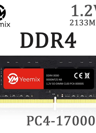 Yeemix Memoria DDR4 4GB 32GB 16GB 8GB 2133 3200 2400 2666MHz Laptop Ram 1.2V SODIMM Notebook Memory for Intel&AMD 260Pin mini pc