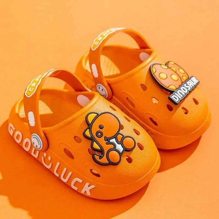 Bambino Kawaii Blu Cartone Animato Zoccoli Scarpe Estate Bambini Adorabile Dinosauro All'aperto Ragazzi Carini Sandalo Leggero Traspirante Scarpe Da Giardino Casual