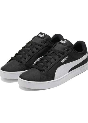 Puma Smash Vulc: Sneakers casual basse (unisex) antiscivolo, resistenti, leggere, versatili e traspiranti - Nero 385554-02