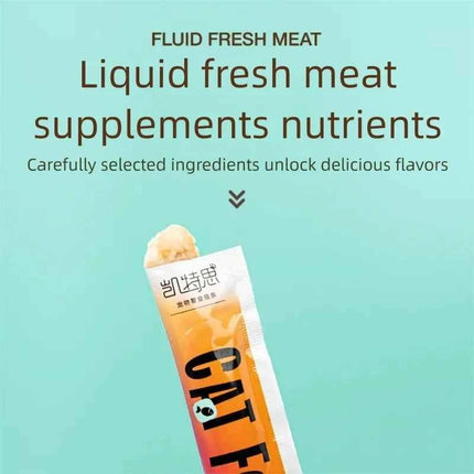 strip kitten into cat wet food fattening hair gills cat pet snacks liquid nutrition cream barreled fish oil cat strip