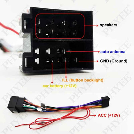 Cablaggio radio per Lada Granta 2011-2017, connettore a 16 pin a connettore ISO, cavo adattatore multimediale Android per auto