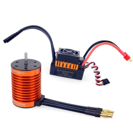 1:10 1:12 1:14 RC Part Waterproof F540 3300KV 4370KV Brushless Motor W/60A ESC for Wltoys 144001 124019 RC 124018 Truck Buggy