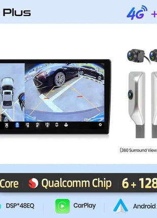 Junsun Qualcomm 8-Core 360 Camera Wireless CarPlay Android Auto Car Radio for Peugeot 2008 208 2012 - 2018 GPS