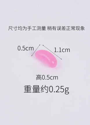 20pcs Mini Candy Fondant Fruit Candy Pop Artificial Candy Beans Miniature Food Play Handmade Simulation Home Decor Decorations