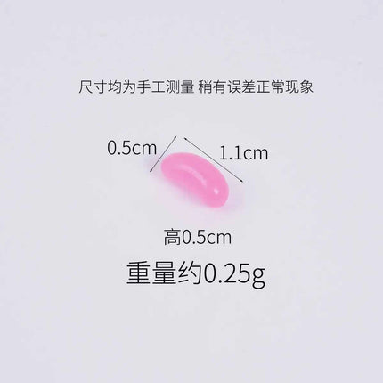 20pcs Mini Candy Fondant Fruit Candy Pop Artificial Candy Beans Miniature Food Play Handmade Simulation Home Decor Decorations