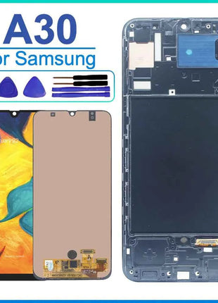 Display LCD AMOLED per Samsung Galaxy A30, Schermo Touch con Digitalizzatore, Assemblaggio Completo con Cornice per Samsung A30 A305F A305G