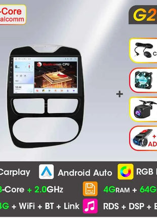 Srnubi 2 Din Android Carplay Car Radio for Renault Clio 4 2012 - 2019 Multimedia Player 2Din GPS Stereo 4G WIFI DVD Head Unit