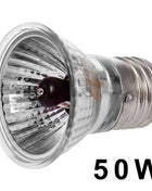 220V 25/50/75W UVA+UVB Reptile Lamp Bulb Turtle Basking UV Light Bulbs Heating Lamp Amphibians Lizards Temperature Controller
