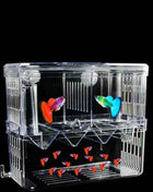 S/L/XL Aquarium Breeder Box Fish Breeding Isolation Box Fish Hatchery Acrylic Divider Shrimp Clownfish Aggressive Fish Injured