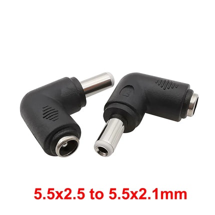 5/2/1 Pz Ad Angolo Retto DC 5.5x2.1mm Jack Femmina a 3.5x1.35 4.0x1.7 4.8x1.7 5.5x2.1 5.5x2.5 6.3x3.0 6.0x4.4mm Connettore DC Maschio
