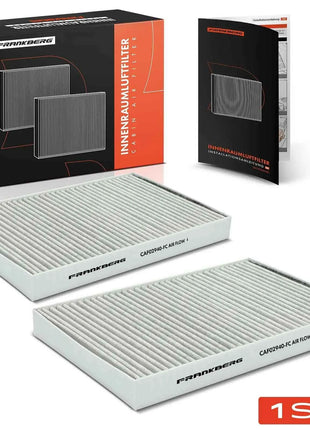 Filtro Abitacolo Frankberg 2x a Carbone Attivo per Iveco Daily IV 45C18 Daily V 50C15 Bus Box 3802821 349 115LA439 CU2952 349115