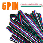 1m/5m/10m 2PIN 3PIN 5PIN 6PIN LED Wire Cable 22AWG Electric Wires Extension For WS2812B WS2811 5050 RGB RGBW LED Strip Light