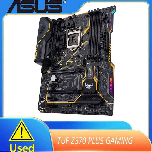 ASUS TUF Z370-PLUS GAMING Z370 LGA 1151 Motherboard LGA 1151 For i7-8700K i5-8600K i7-9700K CPU DDR4 M.2 HDMI Gaming Mainboard