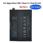 4300mAh BLP811 Original Battery For Oppo Find X3 Lite CPH2145 / Reno4 SE PEAT00 PEAM00 / Reno 5 Reno5 5G PEGM00 PEGT00 Bateria