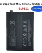 4300mAh BLP811 Original Battery For Oppo Find X3 Lite CPH2145 / Reno4 SE PEAT00 PEAM00 / Reno 5 Reno5 5G PEGM00 PEGT00 Bateria