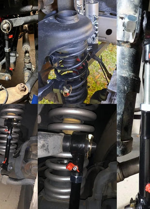 Collegamenti della barra antirollio anteriore regolabile per Jeep Wrangler JK JKS 2/4 porte 2007-2018 parti di automobili in acciaio inossidabile 2.5-6 "ascensori