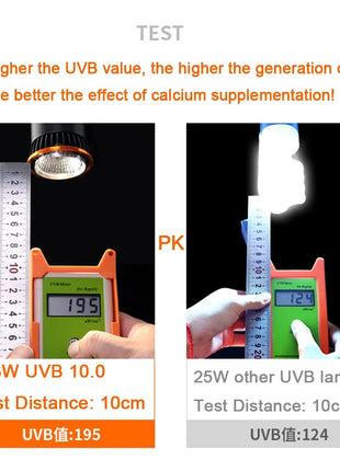 Professional 3W Reptile Lamp UVA UVB5.0 UVB10.0 Lmap LED Bulb Turtle Tortoise Lizard Basking Sunlight UVB Bulb Lighting