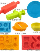 Play-Doh Molds for Kids Food Plastic Fruit Vegetable Dumpling Noodle Mold Knife Fork Bowl Plate Clay Accessories Toys
