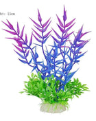 Artificial Aquarium Decor Plants Water Weeds Ornament Aquatic Fish Tank Simulation Grass Flower Decoration Accessories