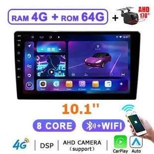 7" 9" 10" Universal Android 14 Auto Carplay Car Radio For VW Volkswagen Nissan Hyundai 2 DIN Autoradio Stereo Multimedia Player