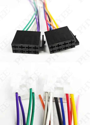 Adattatore per cablaggio radio, spina ISO, cavo connettore unità principale a 16 pin, per Toyota Corolla Camry Prius RAV4 Yaris Vios Hilux