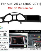 Android 14 Auto Radio CarPlay For Audi A6 C6 4f  For Audi Q7 4L 2005-2015 MMI 2G 3G GPS Car Multimedia Player Navi Stereo DSP