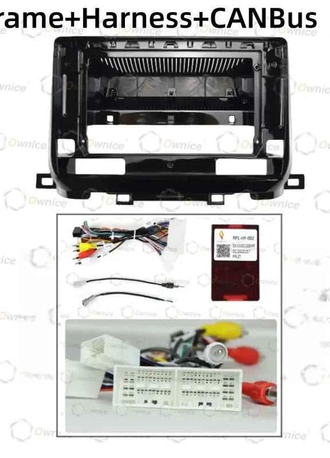 Cornice Radio Android per Auto Ownice 10.1 Pollici Quadlock per Sportage 2018, Pannello Stereo 2DIN con Cablaggio 16PIN e Decoder Canbus