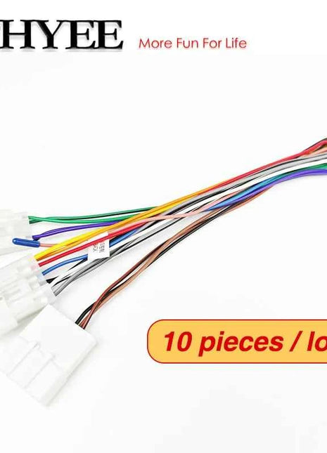 Adattatore per cablaggio Radio spina connettore a 16 Pin 10 pezzi cavo all'ingrosso per Toyota Corolla Camry RAV4 Hilux Land Cruiser Yaris