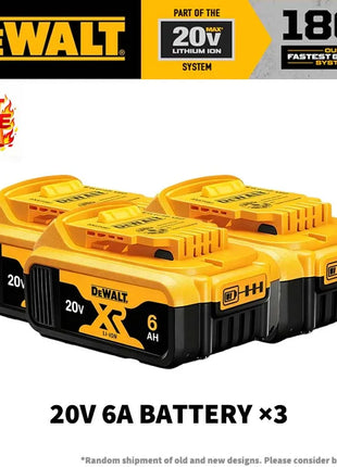Batteria di Ricambio 100% Autentica Dewalt 18V/20V 6.0Ah Li-Ion per Utensili Elettrici, Compatibile con DCB200 DCB202 DCB205 DCB206 DCB209
