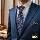 Set Cravatta e Fazzoletto Uomo Colorato 160cm - Accessori Matrimonio