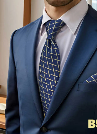 Set Cravatta e Fazzoletto Uomo Colorato 160cm - Accessori Matrimonio