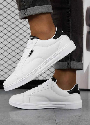 Scarpe da uomo comode casual per donna sneakers in pelle bianca leggere da passeggio piatte sport all'aria aperta corsa tennis zapatillas
