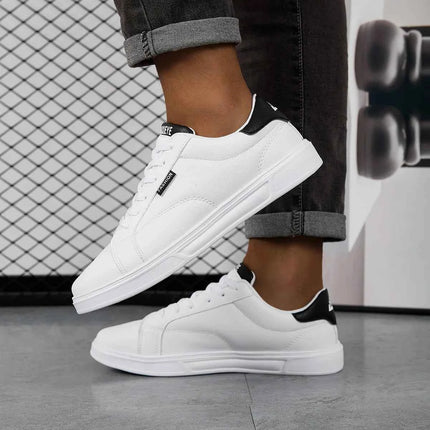 Scarpe da uomo comode casual per donna sneakers in pelle bianca leggere da passeggio piatte sport all'aria aperta corsa tennis zapatillas
