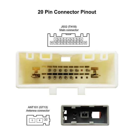 Cablaggio autoradio 20P unità principale connettore ISO antenna spina cavo adattatore per Nissan Qashqai J10 Versa Cube Sentra X-trail