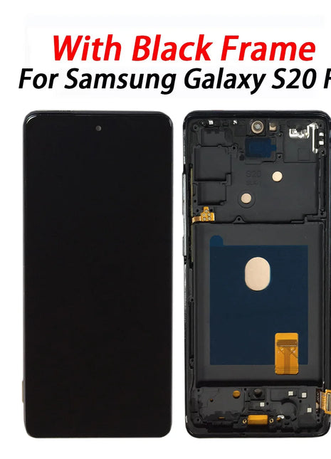 S20 FE display Per Samsung S20 FE lcd SM-G781 G781U G781B Display LCD Con Telaio Touch Screen Digitizer Assembly sostituzione