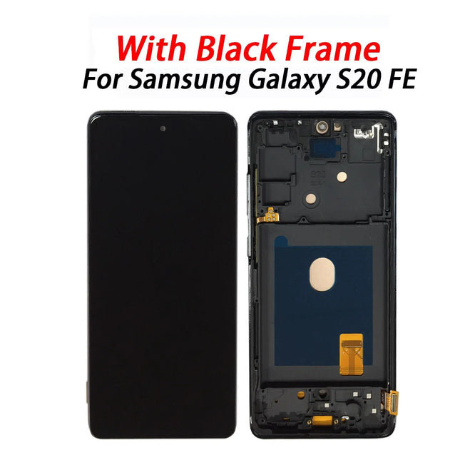 S20 FE display Per Samsung S20 FE lcd SM-G781 G781U G781B Display LCD Con Telaio Touch Screen Digitizer Assembly sostituzione