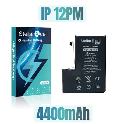StellarXcell Ultra High Capacity Battery For iPhone7 8Plus 11 12Mini 13ProMax X XS XR 14plus 15Pro  show 100%healthy