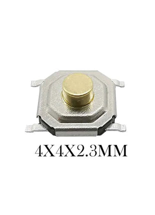 50 Pezzi Pulsanti Tattili SMD 4*4mm, Microinterruttore PCB a 4 Pin, Tasti 4x4x1.7/2/2.3/2.5/3/3.5/4.3mm