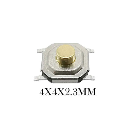50 Pezzi Pulsanti Tattili SMD 4*4mm, Microinterruttore PCB a 4 Pin, Tasti 4x4x1.7/2/2.3/2.5/3/3.5/4.3mm