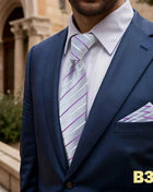 Set Cravatta e Fazzoletto Uomo Colorato 160cm - Accessori Matrimonio