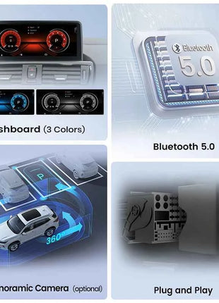 Junsun 1920*720 Wireless Carplay Android Auto Multimedia Car Radio For BMW 1 2 3 4 Series F20 F21 F22 F30 F31 F32 F33 F34 F36