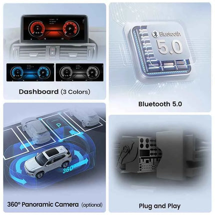 Junsun 1920*720 Wireless Carplay Android Auto Multimedia Car Radio For BMW 1 2 3 4 Series F20 F21 F22 F30 F31 F32 F33 F34 F36
