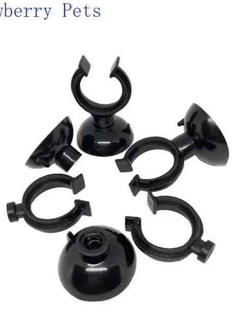 5pcs Black  Aquarium Suction Cup Air Tube Holder Sucker for Fish Tank Pump Oxygen Air Tube Fixing Clip  Aquarium Accessories