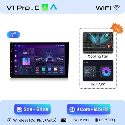 Junsun 7 9 10 inch Universal CarPlay Android Auto Car Radio For VW Fiat Renault Nissan Hyundai GPS Multimedia autoradio Stereo