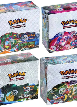 324/360Pcs/Set Pokemon Card Scarlet Violet Fusion Strike TEAM UP SUN MOON Evolving Skies English Booster Battle Transaction Card