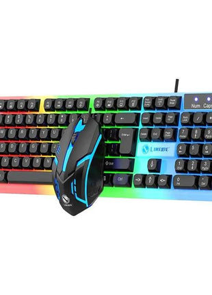 NG GTX350 Gaming Keyboard Mouse Combos Computer Laptop Backlight Gamer Kit LED Wired Usb Keyboard GTX350 Set-Black