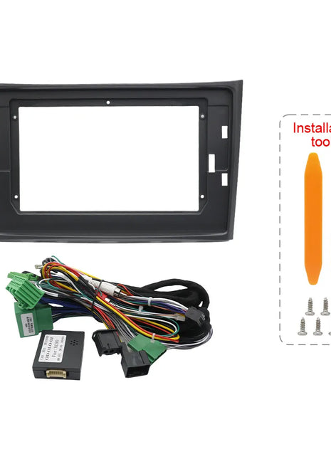 2 Din Canbus Box Decoder Da 10.1 Pollici per Volvo XC90 2003-2014 Cruscotto Cavo di Navigazione Telaio Auto Fascia Adattatore Pannello Kit