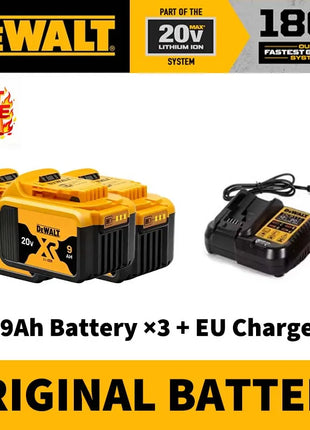 Batteria di Ricambio 100% Autentica Dewalt 18V/20V 6.0Ah Li-Ion per Utensili Elettrici, Compatibile con DCB200 DCB202 DCB205 DCB206 DCB209
